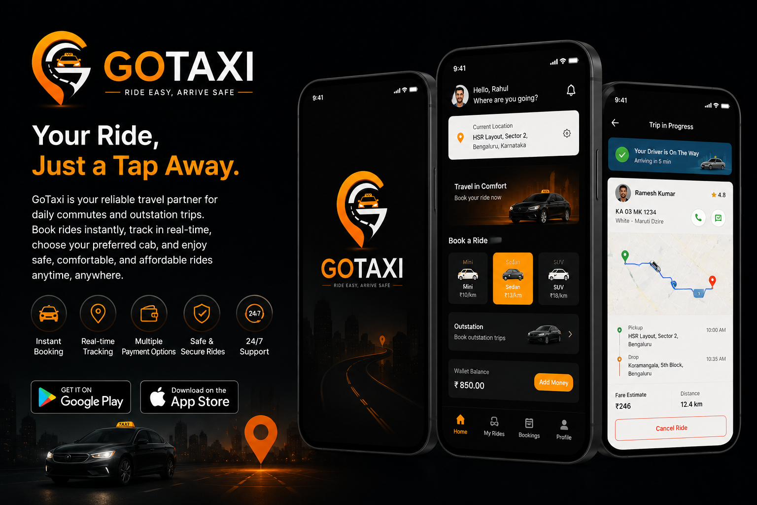 GoTaxi Ride Booking Platform